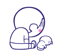 Shining face Bulb Boy2 sticker #7298565