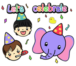 Tang-Gwa & Friends (Let's Celebrate) sticker #7300957