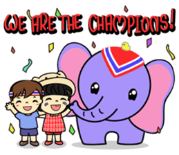 Tang-Gwa & Friends (Let's Celebrate) sticker #7300958