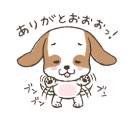 dully chubby kawaii dog sticker #7300968