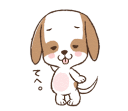 dully chubby kawaii dog sticker #7300974