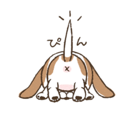 dully chubby kawaii dog sticker #7300986