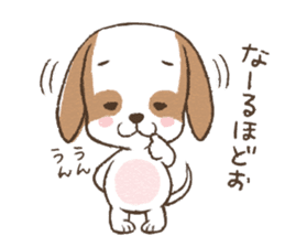 dully chubby kawaii dog sticker #7300991