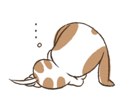 dully chubby kawaii dog sticker #7300993