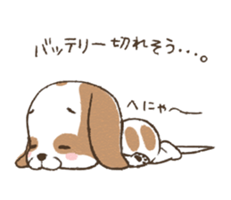 dully chubby kawaii dog sticker #7301001