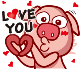 Pig QQ sticker #7301332