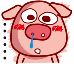 Pig QQ sticker #7301352