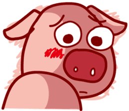 Pig QQ sticker #7301356
