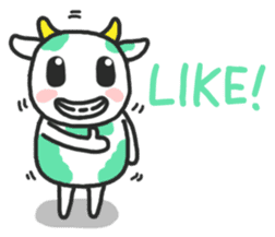 Moow the Mintgreen Cow sticker #7301721