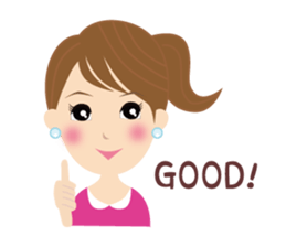 Message from Momoko sticker #7302361