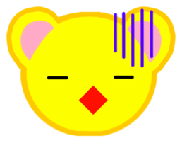 Cute pictorial symbol sticker #7302506