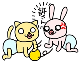 The baby rabbit sticker #7303062