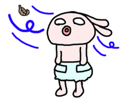 The baby rabbit sticker #7303069