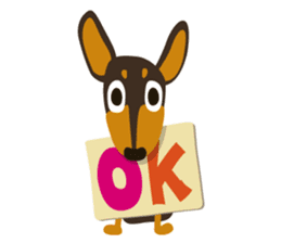 Happy Miniature Pinscher sticker #7303808