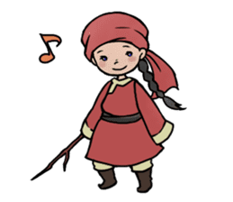 Mongolian stamps sticker #7303892