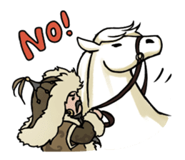 Mongolian stamps sticker #7303894