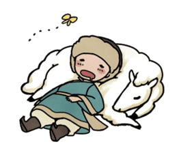 Mongolian stamps sticker #7303901