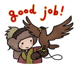 Mongolian stamps sticker #7303912