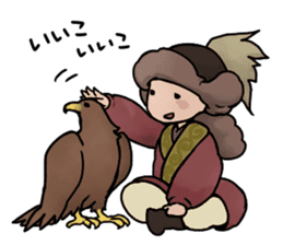 Mongolian stamps sticker #7303913