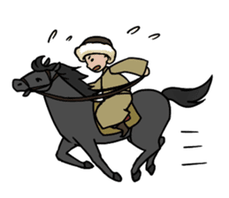 Mongolian stamps sticker #7303917