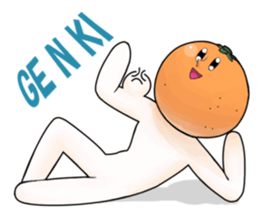 Yuruyuru Orange. sticker #7304050