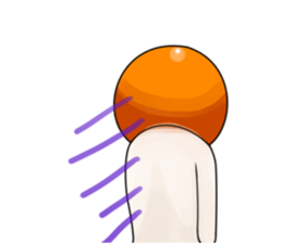 Yuruyuru Orange. sticker #7304080