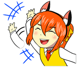 Nekomimi Otaku School Girl sticker #7304209