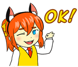 Nekomimi Otaku School Girl sticker #7304211