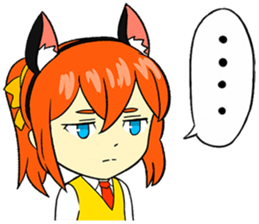 Nekomimi Otaku School Girl sticker #7304212