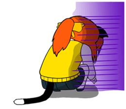 Nekomimi Otaku School Girl sticker #7304217