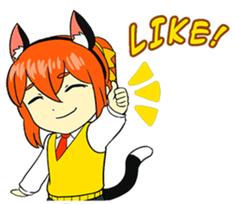 Nekomimi Otaku School Girl sticker #7304228