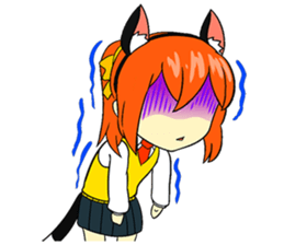 Nekomimi Otaku School Girl sticker #7304230