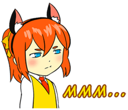 Nekomimi Otaku School Girl sticker #7304235