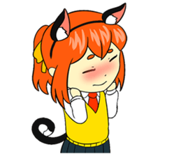 Nekomimi Otaku School Girl sticker #7304241
