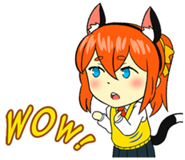Nekomimi Otaku School Girl sticker #7304243