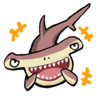 cat diver and sea creatures sticker #7304249