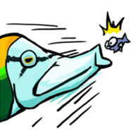 cat diver and sea creatures sticker #7304250