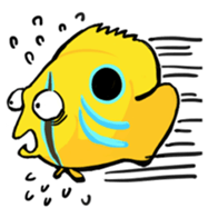 cat diver and sea creatures sticker #7304256