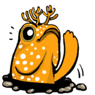 cat diver and sea creatures sticker #7304266