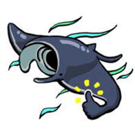 cat diver and sea creatures sticker #7304270