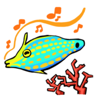 cat diver and sea creatures sticker #7304271