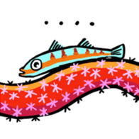 cat diver and sea creatures sticker #7304274