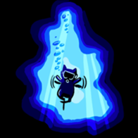 cat diver and sea creatures sticker #7304287