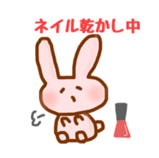 pretty cat and rabbit and bat (chat) sticker #7304903
