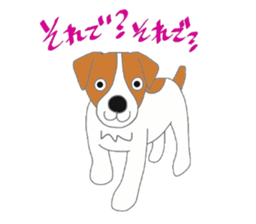active dog, Jack Russell Terrier sticker #7305010