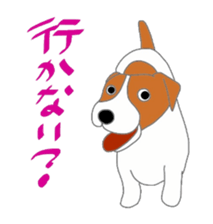 active dog, Jack Russell Terrier sticker #7305012