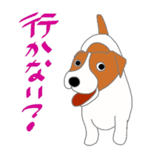 active dog, Jack Russell Terrier sticker #7305012