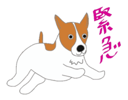 active dog, Jack Russell Terrier sticker #7305045