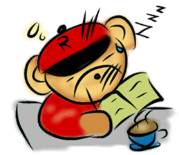 Rossy the working bears II sticker #7305240