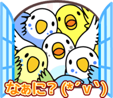 Lively birds "tweet-tweet" sticker #7305373